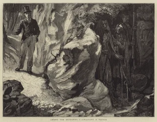 Unter den Briganten, I, wartet auf ein Opfer